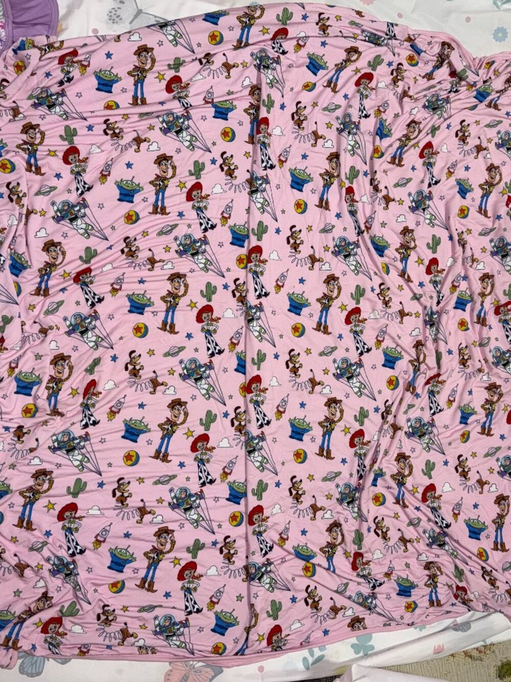 Little Sleepies Pink Toy Story Pals Large Cloud Blanket